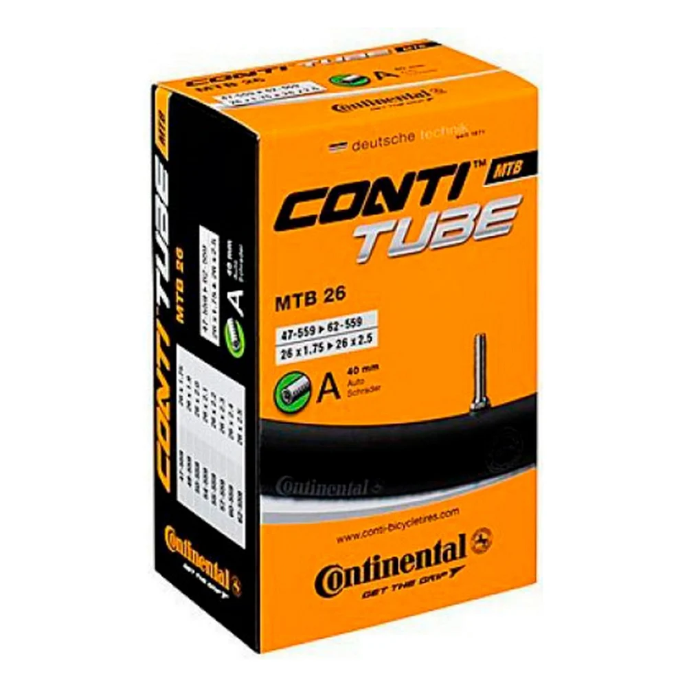 Велосипедна камера Continental MTB 26" 47-559->62-559 A40 230 г (180581) — фото 2