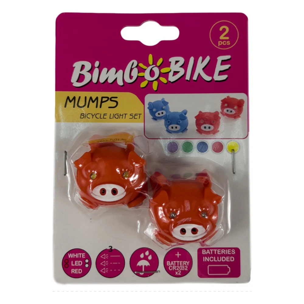 Комплект велофар Good Bike Silicone Mumps Red (90303Red-IS) — фото 5