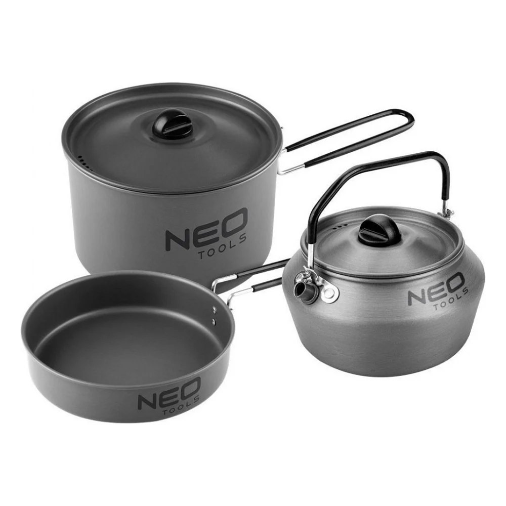 Набір туристичного посуду Neo Tools 3в1 LFGB 0.616кг (63-145)