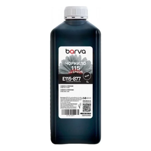 Чорнило Barva Epson 115 1л, BК pigmented (E115-877)