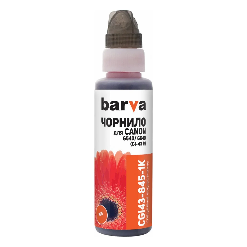 Чорнило Barva Canon GI-43 100 мл, RED флакон OneKey 1K (CGI43-845-1K)