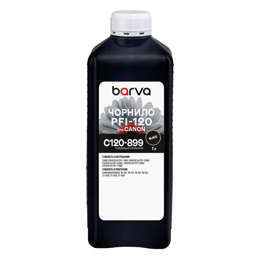 Чорнило Barva Canon PFI-120/710 1л BK pirmented (C120-899)