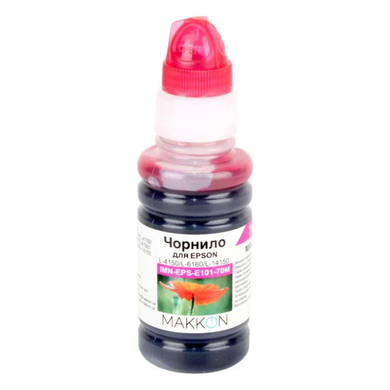 Чорнило Makkon для Epson EcoTank L-4160/L-6160/L-6190 70 мл magenta (IMN-EPS-E101-70M)