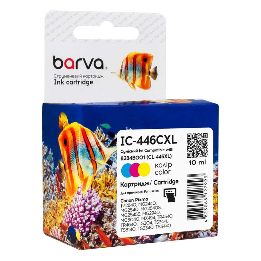 Картридж Barva Canon CL-446 XL color/8284B001, 10 мл (IC-446CXL)