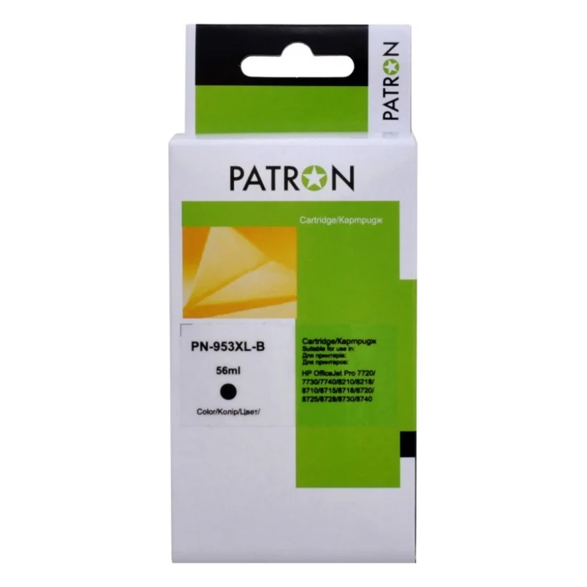 Картридж Patron HP 953XL (L0S58AE/L0S70AE) 2000c, Black (PN-953XL-B)