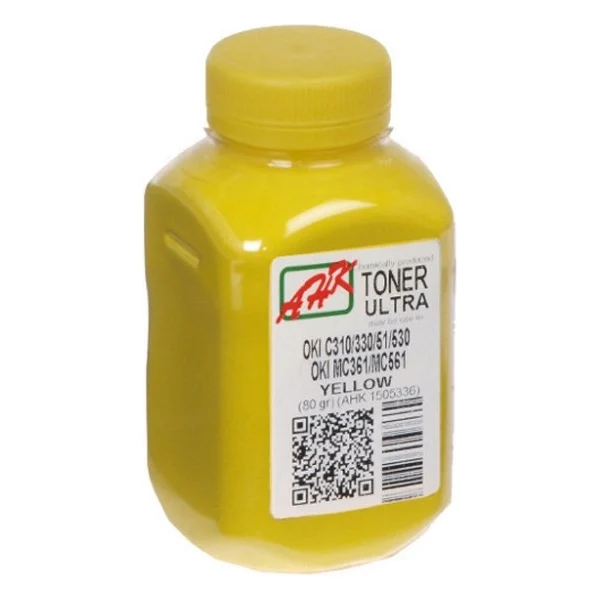 Тонер OKI C310/330/510/530, ULTRA COLOR, 80г Yellow AHK (1505336)