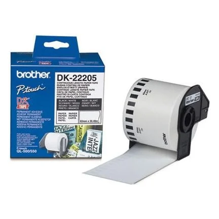Картридж Brother QL-1060N/ QL-570 (62mm x 30.48M) (DK22205)