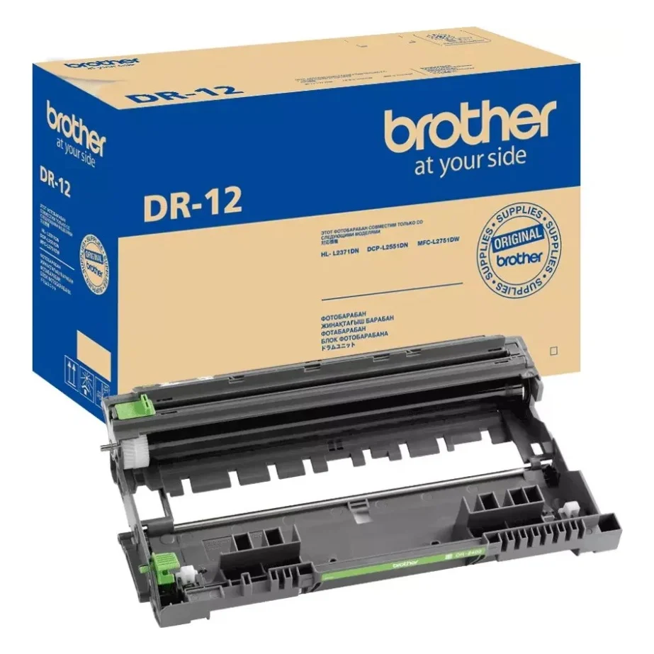 Драм картридж Brother DR12 12К, для HL-L2371, DCP-L2551 (DR12)