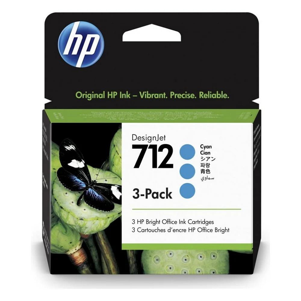 Картридж HP DJ No.712 DesignJet Т230/Т630 3-Pack 29-ml Cyan (3ED77A)