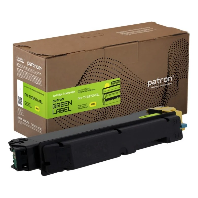 Тонер-картридж Patron Kyocera Mita TK-5270Y yellow Green Label (PN-TK5270YGL)