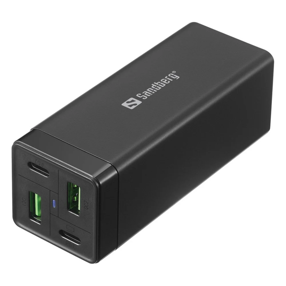 Зарядний пристрій Sandberg 4in1 2xUSB-C 2xUSB PD 65W QC 3.0 20W (441-45)