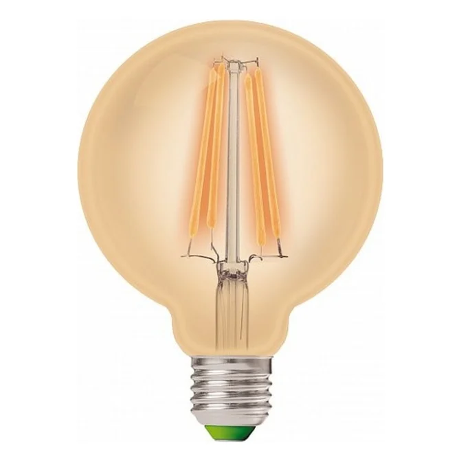 Лампочка Eurolamp G95 12W E27 2700K (LED-G95-12273(Amber)) — фото 2