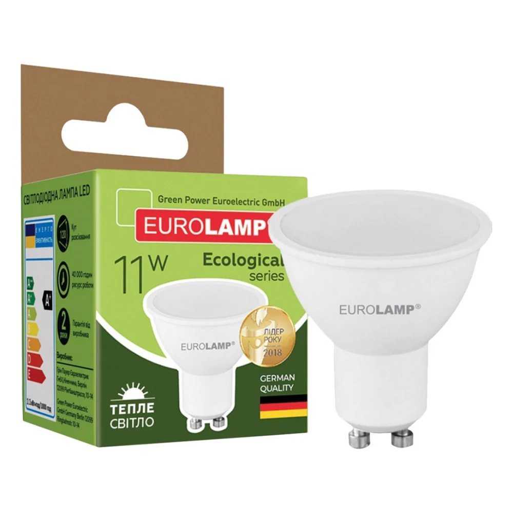 Лампочка Eurolamp LED SMD MR16 11W GU10 3000K 220V (LED-SMD-11103(P))