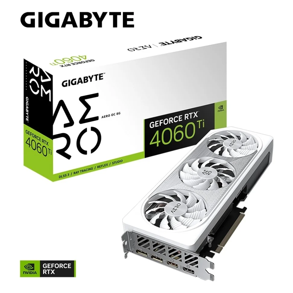 Відеокарта GIGABYTE GeForce RTX 4060 Ti 8192Mb AERO OC (GV-N406TAERO OC-8GD) — фото 9