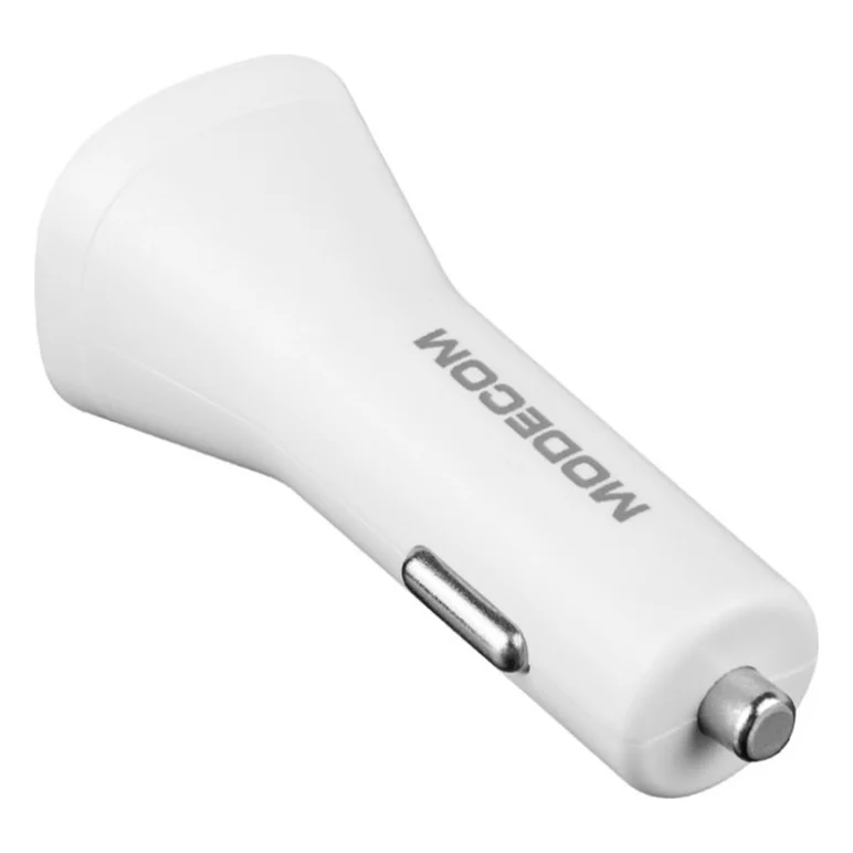 Автомобільний зарядний пристрій Modecom 1xUSB 2.4A + cable Lightning Royal KULL-03 white (ZT-MC-KULL-03) — фото 4