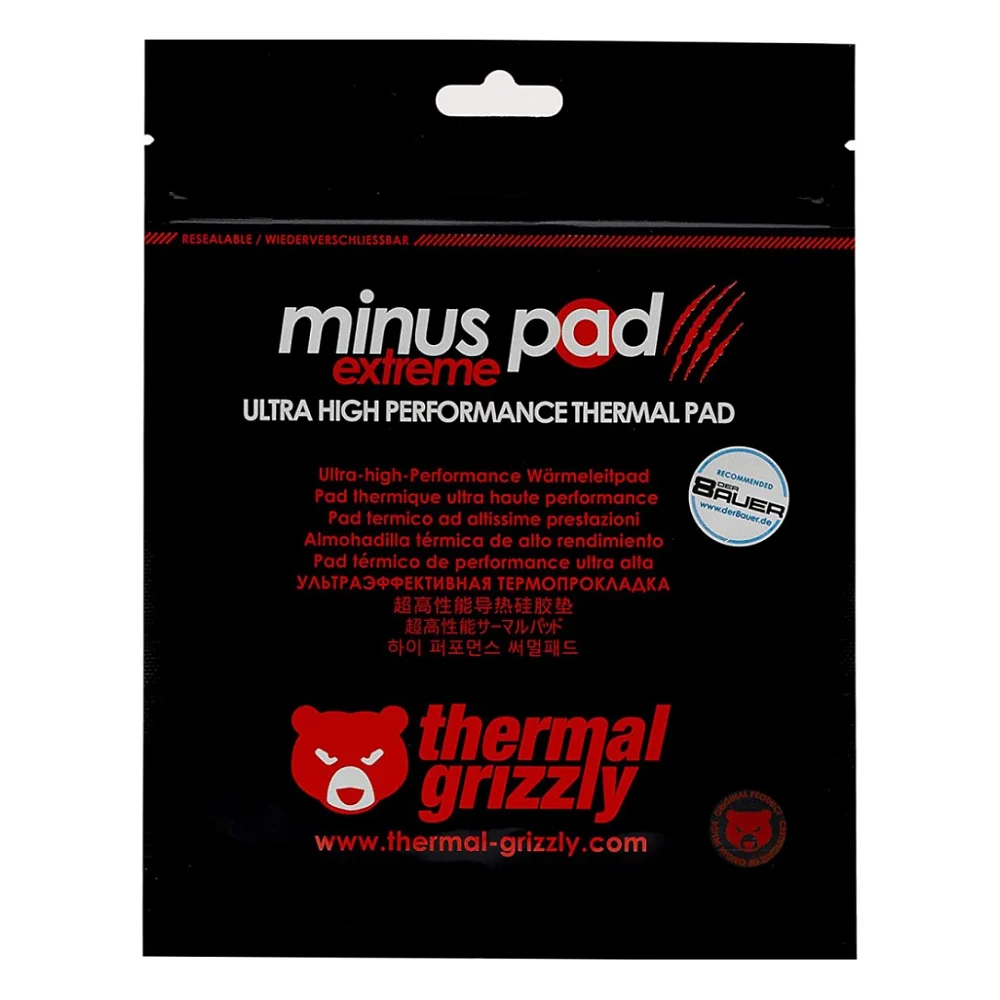 Термопрокладка Thermal Grizzly Minus Pad Extreme 120x20x1.0 mm (TG-MPE-120-20-10-R) — фото 3