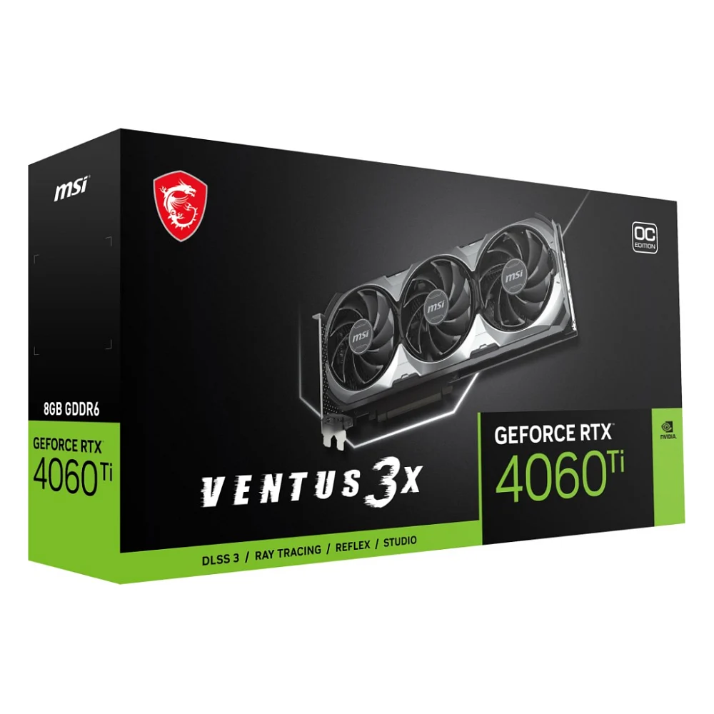 Відеокарта MSI GeForce RTX 4060 Ti 8192Mb VENTUS 3X 8G OC (RTX 4060 Ti VENTUS 3X 8G OC) — фото 9