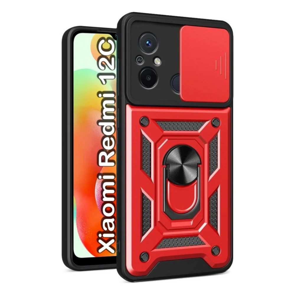 Чохол до мобільного телефона BeCover Military Xiaomi Redmi 12C Red (709168)