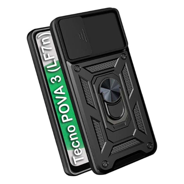 Чохол до мобільного телефона BeCover Military Tecno POVA 3 (LF7n) Black (709150)