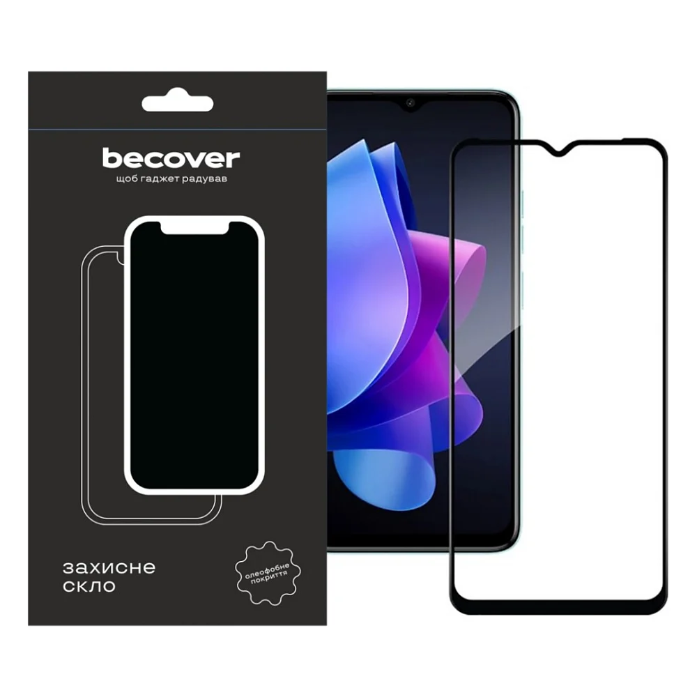 Скло захисне BeCover Tecno Spark Go 2023 (BF7) Black (709262)