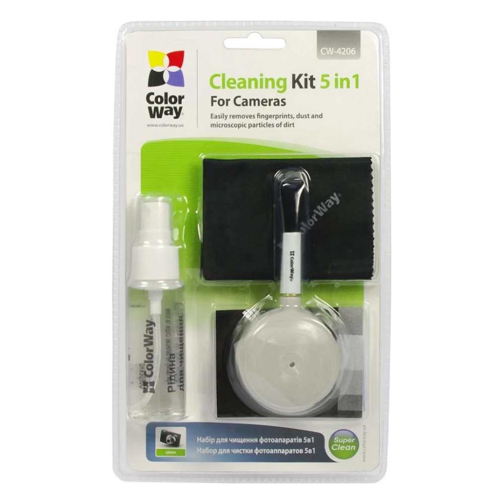 Очищувач для оптики ColorWay 5в1 Cleaning Kit for Cameras (CW-4206(PN))