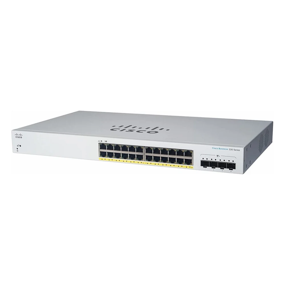 Комутатор мережевий Cisco CBS220-24T-4G-EU