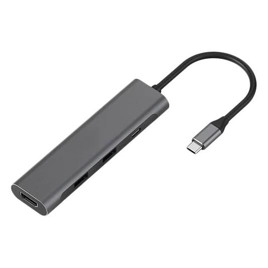 Концентратор USB-C Extradigital USB Type-C - 2 x USB 3.0, Type-C PD, HDMI (CA913435)