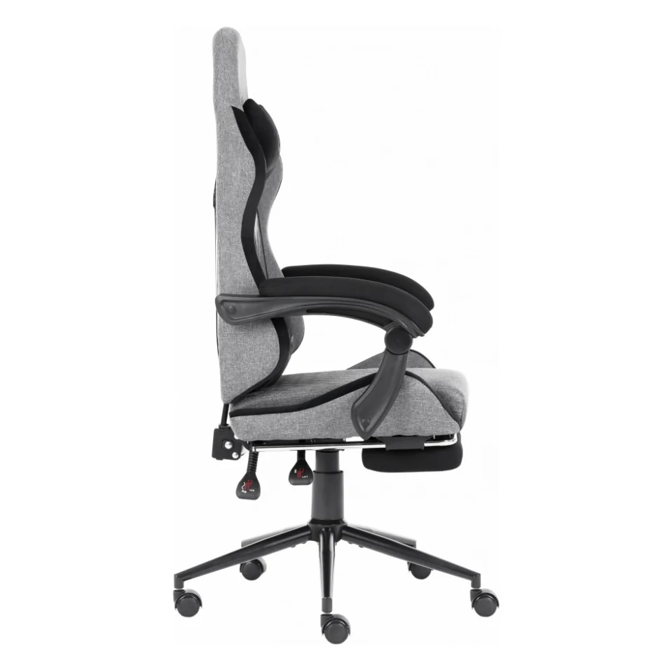Крісло ігрове GT Racer X-2324 Gray/Black (X-2324 Fabric Gray/Black Suede) — фото 3