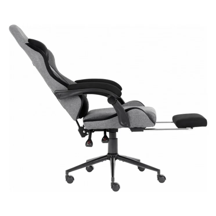 Крісло ігрове GT Racer X-2324 Gray/Black (X-2324 Fabric Gray/Black Suede) — фото 4
