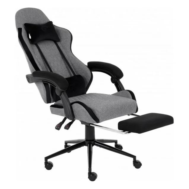 Крісло ігрове GT Racer X-2324 Gray/Black (X-2324 Fabric Gray/Black Suede) — фото 5