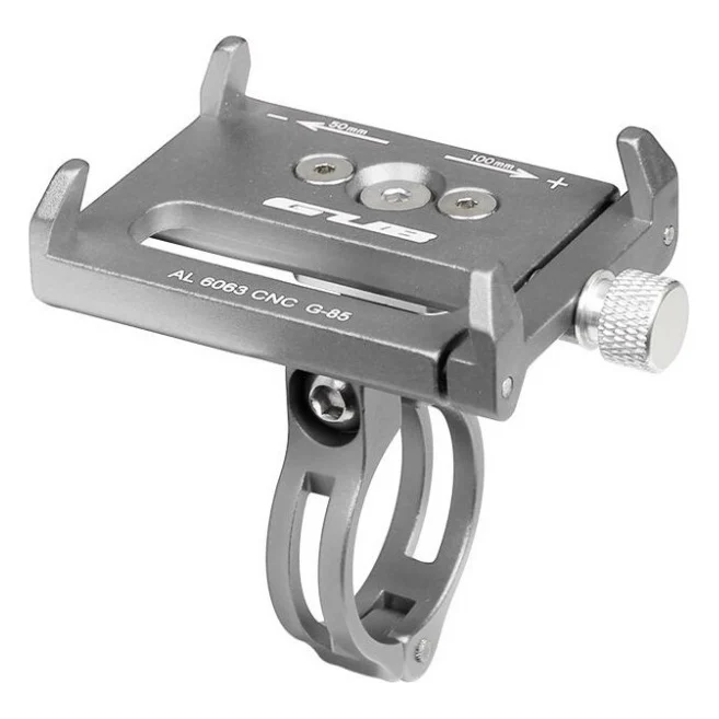 Велосипедний тримач для смартфона Velotrade 3,5-6,2" AL GUB G-86 Grey (HFS-008)