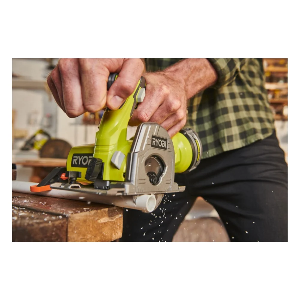 Дискова пила Ryobi R18MMS-0, 18В ONE+, диск 85мм (без АКБ та ЗП) (5133004515) — фото 5
