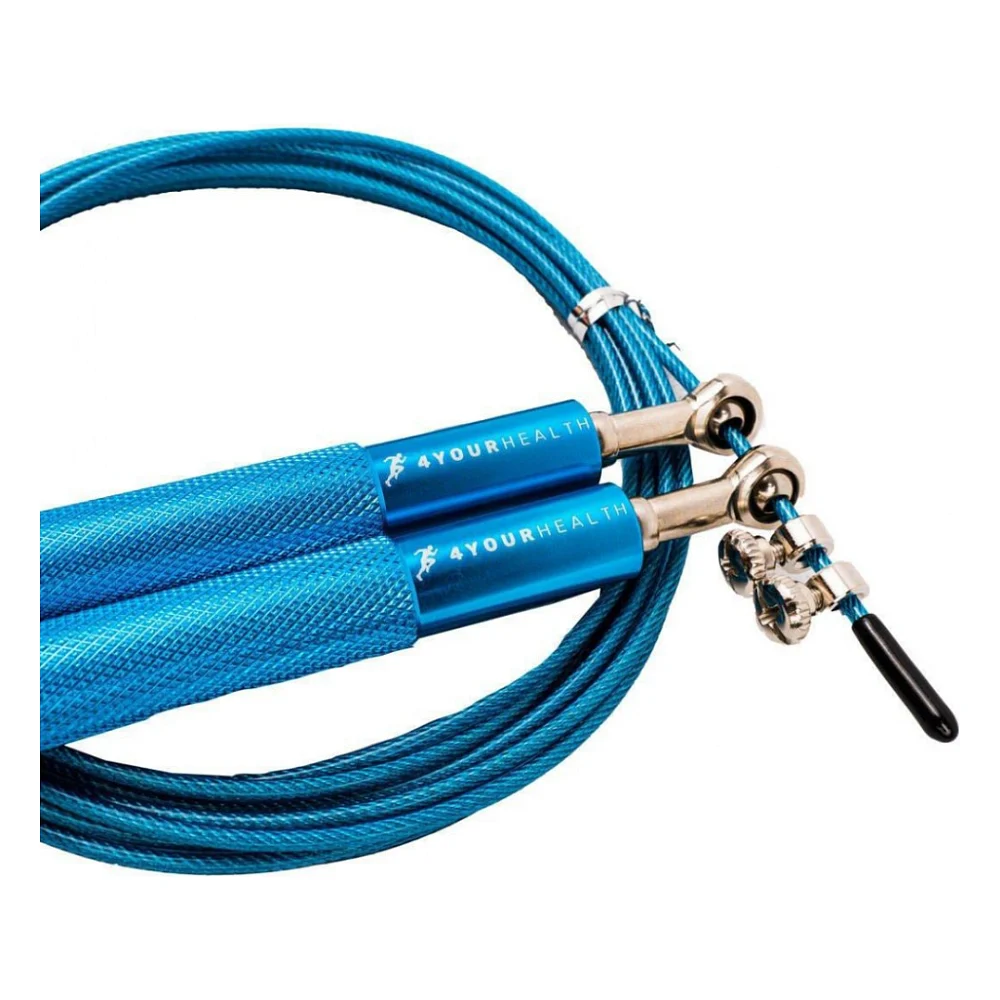 Скакалка 4yourhealth Jump Rope Premium 0200 швидкісна 3м Блакитна (4YH_0200_Blue) — фото 3