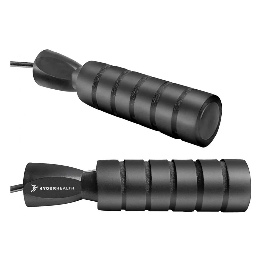 Скакалка 4yourhealth Premium Jump Rope 2488 швидкісна 2.5м Чорна (4YH_2488_Black) — фото 3