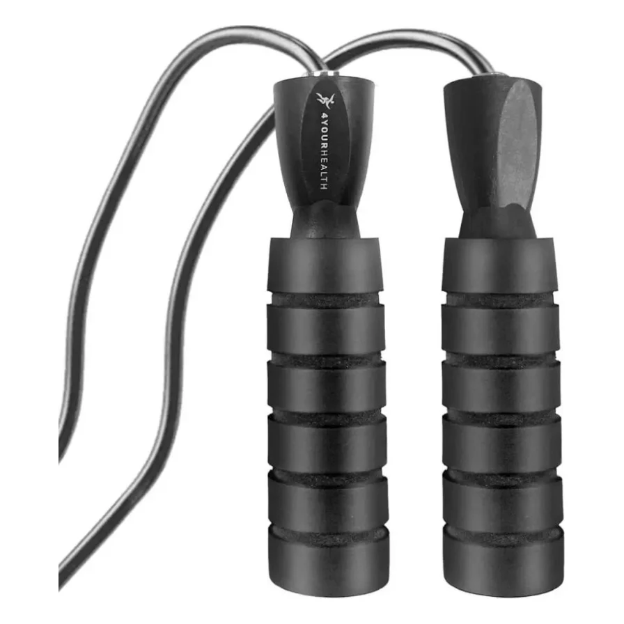 Скакалка 4yourhealth Premium Jump Rope 2488 швидкісна 2.5м Чорна (4YH_2488_Black) — фото 8