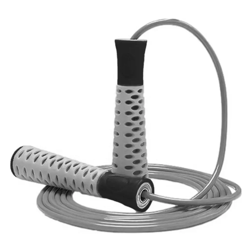 Скакалка PowerPlay 4206 Cіро-чорна (PP_4206_Grey/Black)