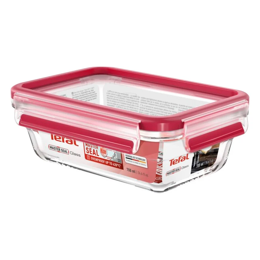 Харчовий контейнер Tefal Masterseal Glass7 Red 1.7 л (N1040610)