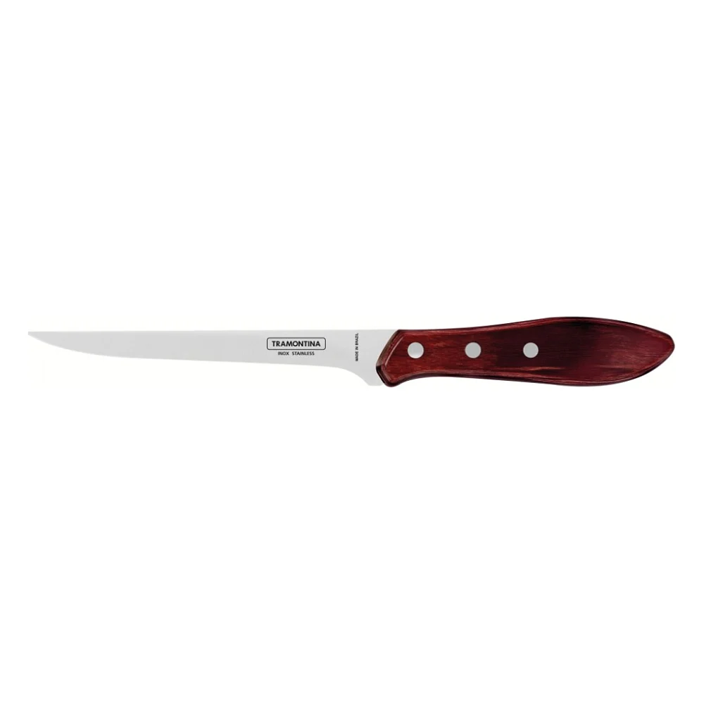 Кухонний ніж Tramontina Barbecue Polywood Fillet 152 мм Червоне Дерево (21188/176) — фото 2
