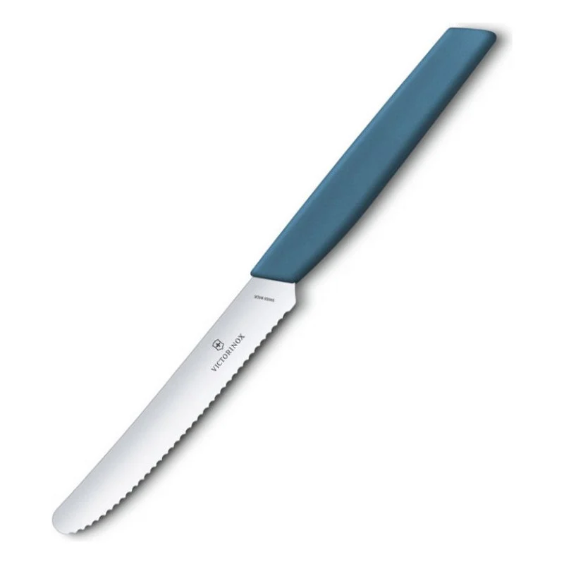 Кухонний ніж Victorinox Swiss Modern TomatoSausage 11см Blue (6.9006.11W2) — фото 3