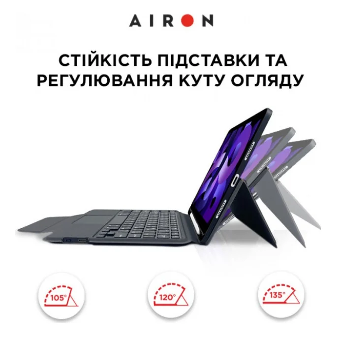 Чохол до планшета AirOn Premium iPad Air 4Gen/5Gen 10.9" with Keyboard (4822352781094) — фото 6