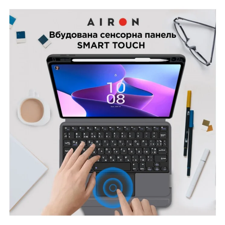 Чохол до планшета AirOn Premium Lenovo Tab M10 Plus 3Gen 2022 10.6" with Keyboard (4822352781100) — фото 7