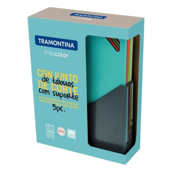 Дошка для нарізання Tramontina Mixcolor Set 5 предм (25099/940) — фото 3