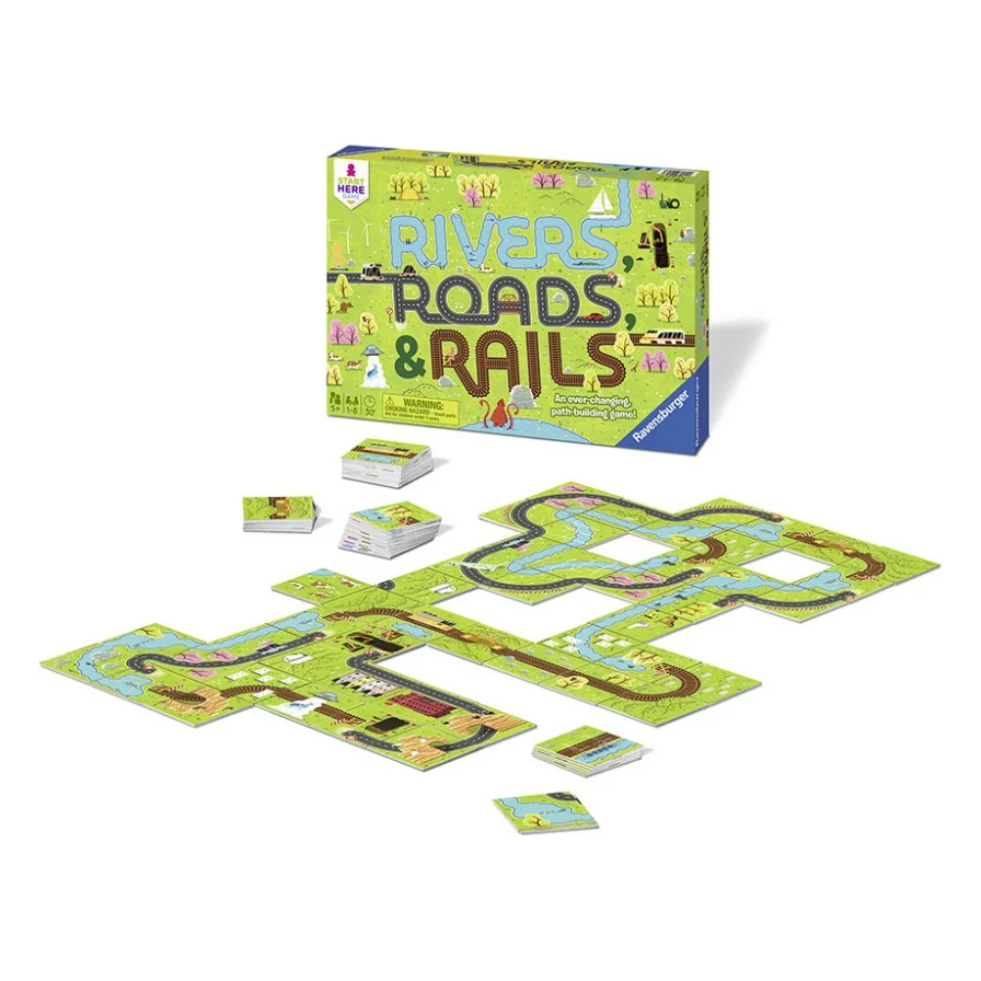 Настільна гра Ravensburger Річки, дороги та рейки (Rivers, Roads&Rails) (22053) — фото 3