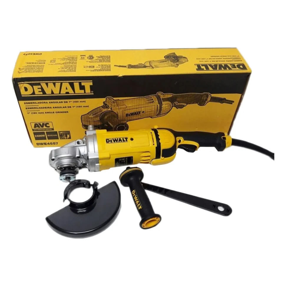Шліфувальна машина DeWALT 2400 Вт, 8500 об/хв, d=180 мм (DWE4557) — фото 6