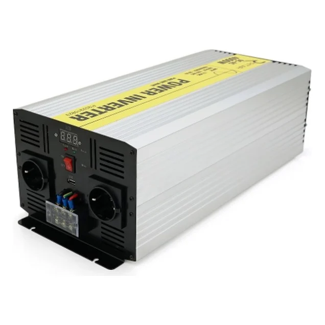 Автомобільний інвертор 12V/220V 4000W чиста синусоїда, 2xShuko, 1xUSB Ritar (RSC-4000)