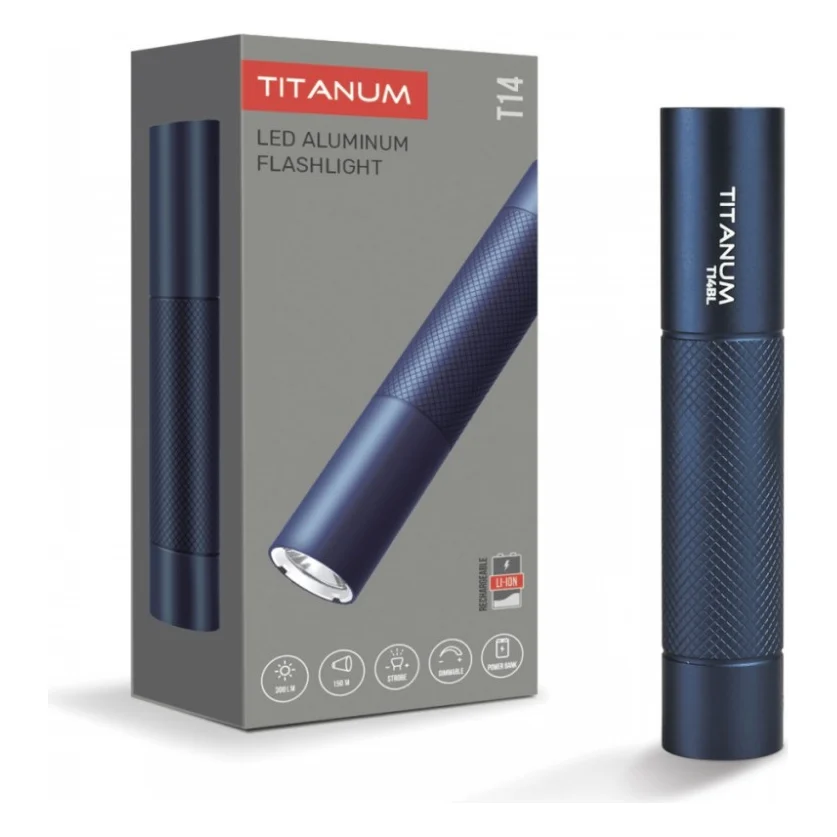 Ліхтар TITANUM 300Lm 5000K Blue (TLF-T14BL)