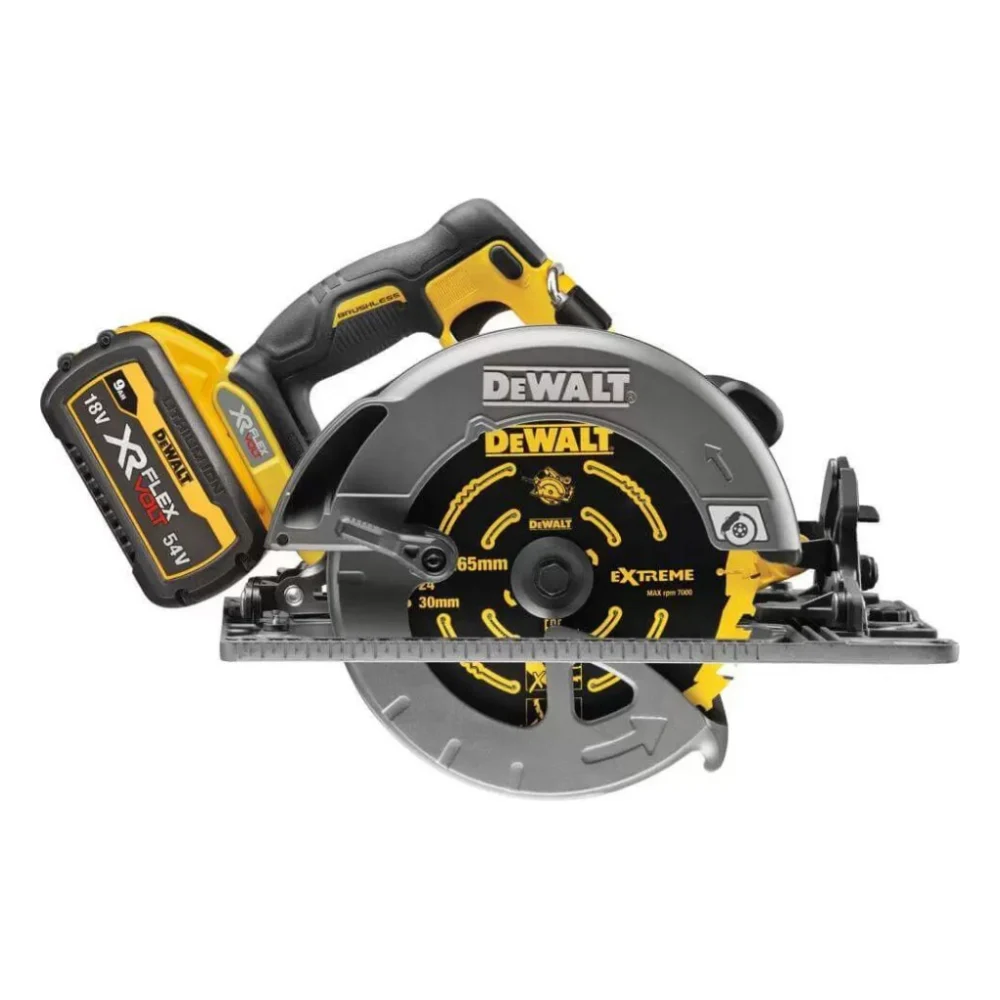 Дискова пила DeWALT 54В XR FLEXVOLT Li-lon диск 190х30 мм, 2x3Ah, 3.7 кг, кейс TSTAK (DCS579X2) — фото 3