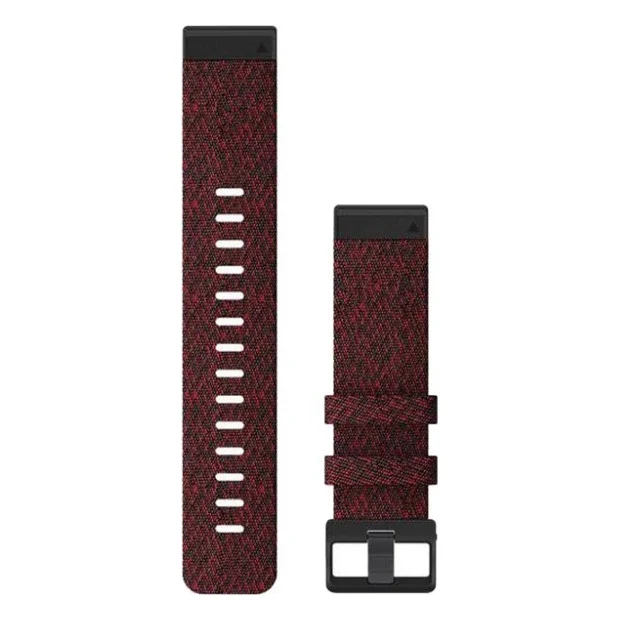 Ремінець до смарт-годинника Garmin fenix 6 22mm QuickFit Heathered Red Nylon (010-12863-06)