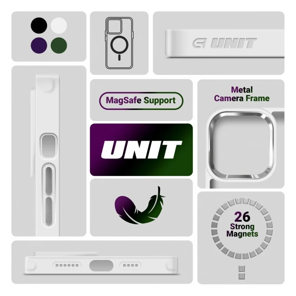 Чохол до мобільного телефона Armorstandart Unit MagSafe Apple iPhone 14 Pro Matte Clear Silver (ARM70437) — фото 5