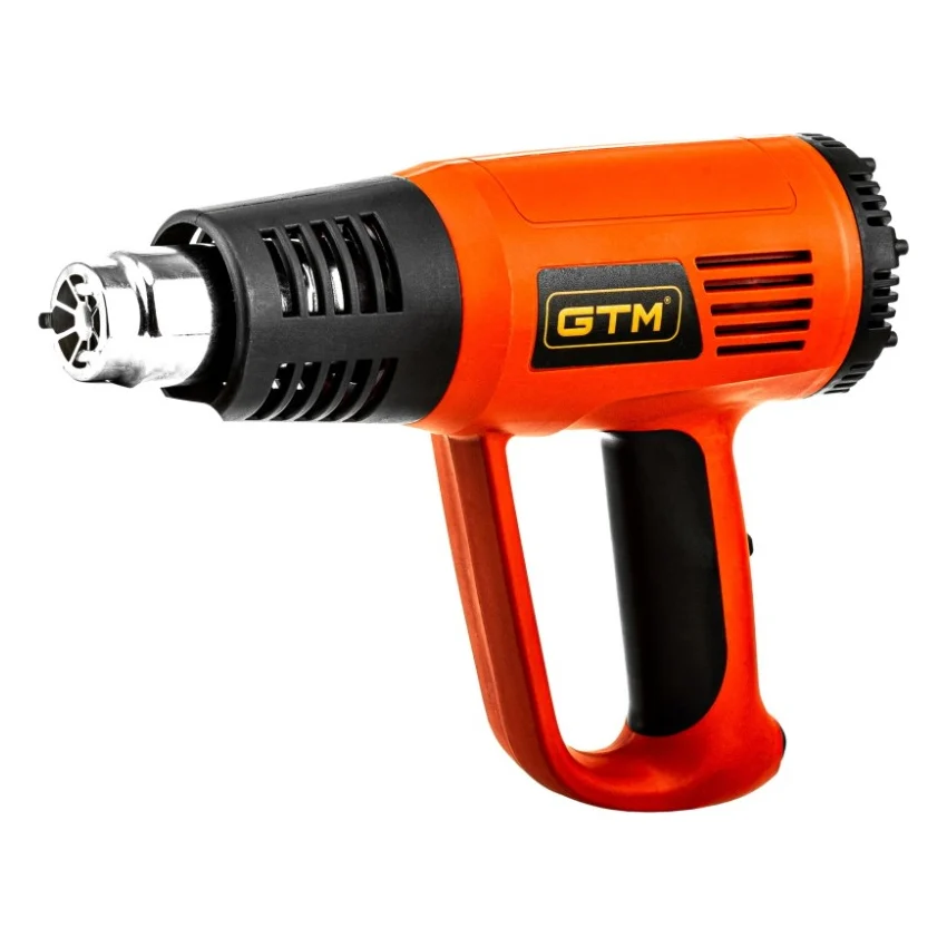 Будівельний фен GTM HG2000E, 2000Вт, 80-600С, 300/500л/хв (HG2000E)